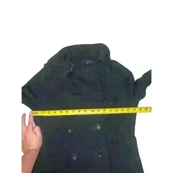 Theory Black One Button Virgin Wool Blend Career Blazer women's size Small - Picture 9 of 9